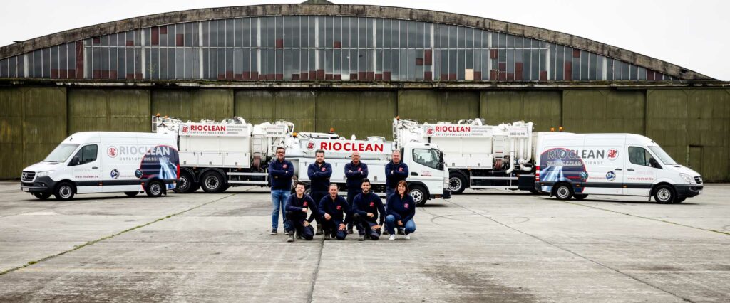 Teamfoto verderaf getrokken