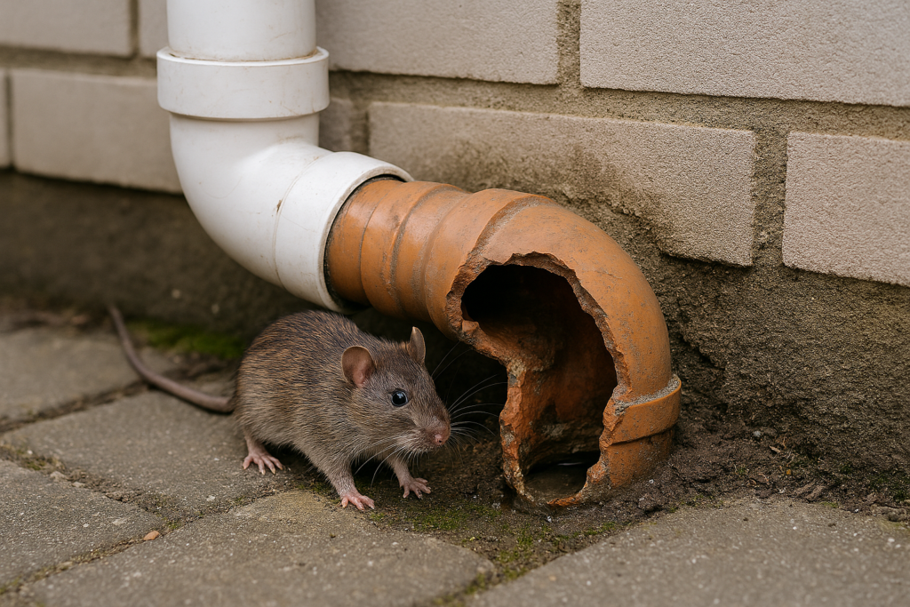 Ratten in de riolering